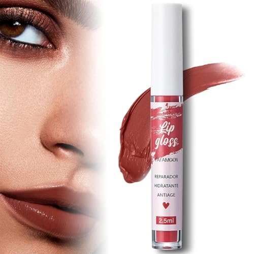 FAFAMOON Single Stick Non-Stick Cup Matte Mist Velvety Lip Gloss,Lip Glaze,Non-stick Cup Lip Glaze,Long Lasting Lip Gloss 24 Hour Waterproof Non Sticky (12#) von Soumiey
