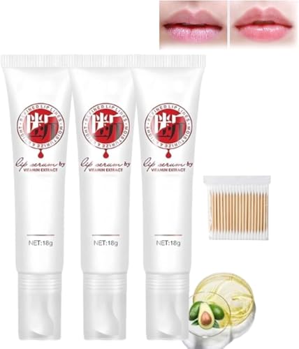 JINSHANE Lip Serum, JINSHANE Collagen Mask Korea, JINSHANE Lip Brightening, JINSHANE Refined Lip Lines, Lip Balm Moisturizer Nourishing Essence,Jinshane Korean Lip Serum (3pcs) von Soumiey
