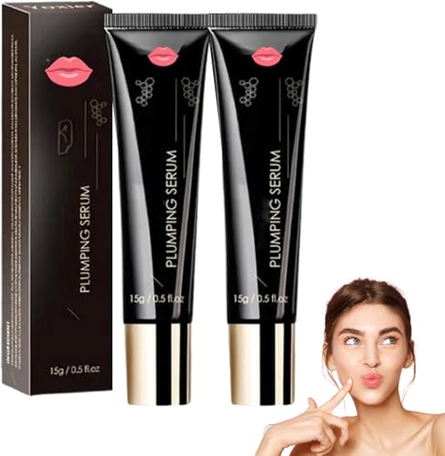 Plumpify Plumping Serum Oil,Plumpify Lip Oil Plumper,Moisturizing Lip Plumper,Plumping Lip Gloss,Hydrating Lip Gloss Set for Dry Lips,Day & Night Lip Enhancer for Fuller Lips,Reduce Lip Lines (2pcs) von Soumiey