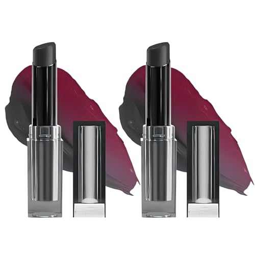 So Pretty - pH Adjusting Lip & Cheek Tint Gloss Lipgloss, So Pretty Lipstick, Long Lasting Moisturizing PH Changing Lipstick Balm Temperature Lip Gloss for Women (Black, 2pcs) von Soumiey