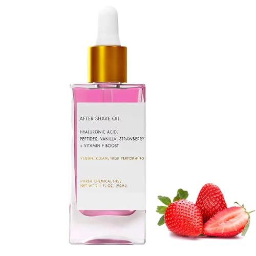 Strawberry Vanilla After Shave Oil, Truly Soft Serve After Shave Oil, after shave perfume oil, Truly After Shave Oil Strawberry, Women for Smooth Skin, Prevent Ingrown Hairs & Dryness (1pcs) von Soumiey