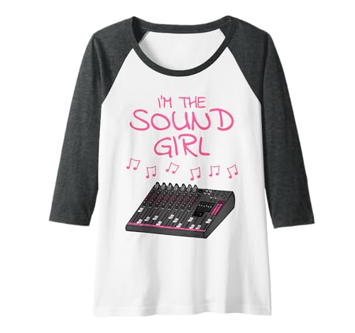 Damen Weibliche Toningenieurin, ich bin das Tonmädchen Raglan Damen Weibliche Toningenieurin, ich bin das Tonmädchen Raglan von Sound Engineering Girl Musician By DoodleRob