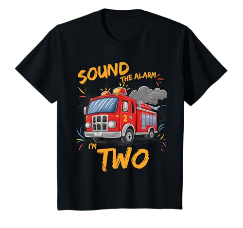 Kinder Sound The Alarm I'm 2 Fire Truck 2-jähriger Feuerwehrmann T-Shirt Kinder Sound The Alarm I'm 2 Fire Truck 2-jähriger Feuerwehrmann T-Shirt von Sound The Alarm I'm 2 2nd Birthday Party