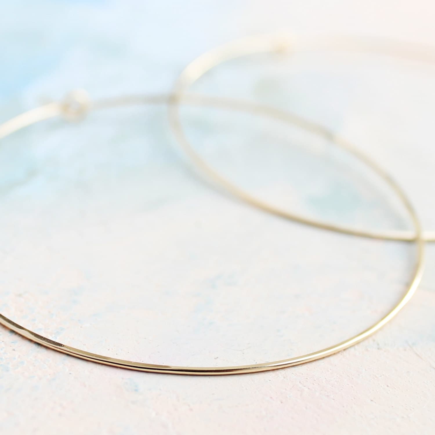Dünne Gold Creolen, Extra Große Creolen 6, 5 cm, Ohrringe, Goldene Kreis Ohrringe Dünne Gold Creolen, Extra Große Creolen 6, 5 cm, Ohrringe, Goldene Kreis Ohrringe von SoundsofSilver
