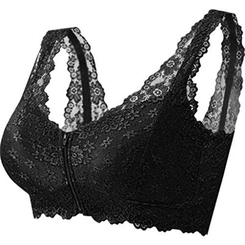 BH Damen Ohne Bügel Spitze Verschluss Vorne Sexy Tiefer Rückenausschnitt Bra Invisible Modern Für Kleine Brüste Teenager Mädchen BH Crop Top Bustier von Soupliebe