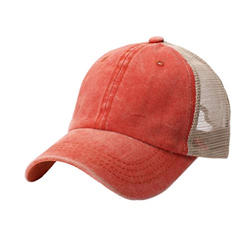 Baseball Caps Für Herren Damen Sommer Netz Sonnenschutz Bequeme Cappy Coole Leichte Kappe Hip-Pop Baseball Basic Fashion Running Sommer Basecap Trucker Cap Laufcap Sommercappy von Soupliebe