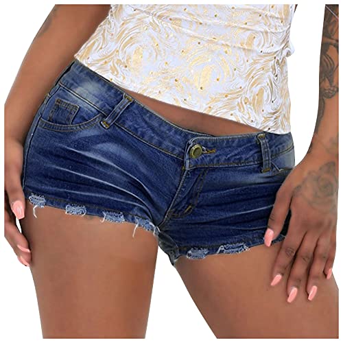 Jeans Shorts Damen Sommer Denim Shorts Elegant Gym Shorts Casual Hotpants Jeans Sexy Luftig High Waist Stretch Strand Kurz Kurze Jeans Damenshorts Sommershorts Hotpants Freizeithose von Soupliebe