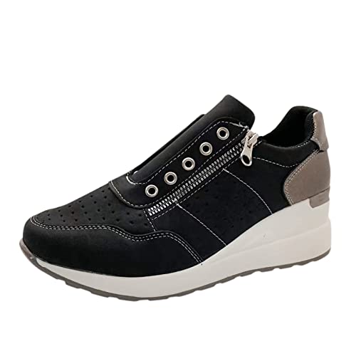 Orthopädische Schuhe Damen Leicht Sommer Turnschuhe Air Flach Sneaker Outdoor Schnürsenkel Elegant Frühling Atmungsaktiv Sport Schuhe Sportschuhe Shoes Arbeitsschuhe Sommerschuhe von Soupliebe