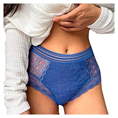 Slips Damen Spitze High Waist Taillenslip Stretch Sexy Unterhose Basic Invisible Panty Frauen Atmungsaktiv Mode Damenslips Slip Höschen Hipster von Soupliebe