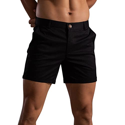 Soupliebe Kurze Hosen Herren Sport Stretch Regular Fit Sweathose Casual Gym Sweathose Tunnelzug Locker Lässige Luftig Freizeit Sport Bermuda Shorts Shorts Laufhose Wanderhose Sommershorts von Soupliebe