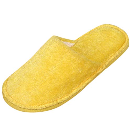 Soupliebe Weiche Slippers für Damen Herren Bequeme Hausschuhe Plüsch Pantoffeln Winter Warm Flacheschuhe rutschfeste Hauspantoffeln von Soupliebe