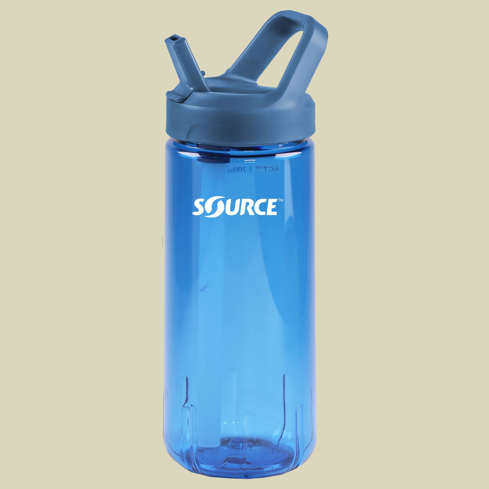 ACT Tritan single wall mit Trinkhalm 0,70 L blau - bayou blue von Source Ltd.