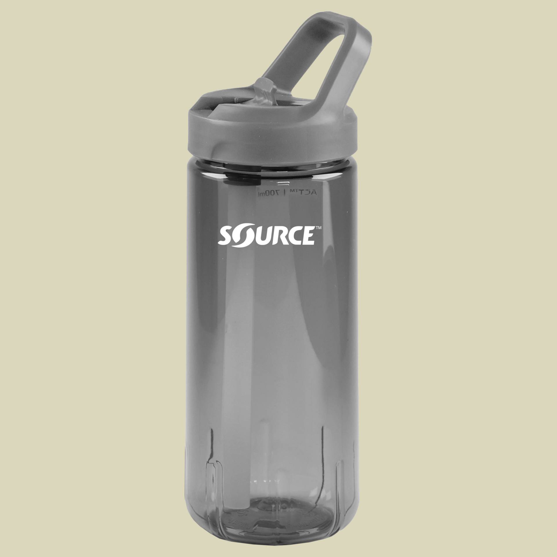 ACT Tritan single wall mit Trinkhalm 0,70 L grau - storm grey von Source Ltd.