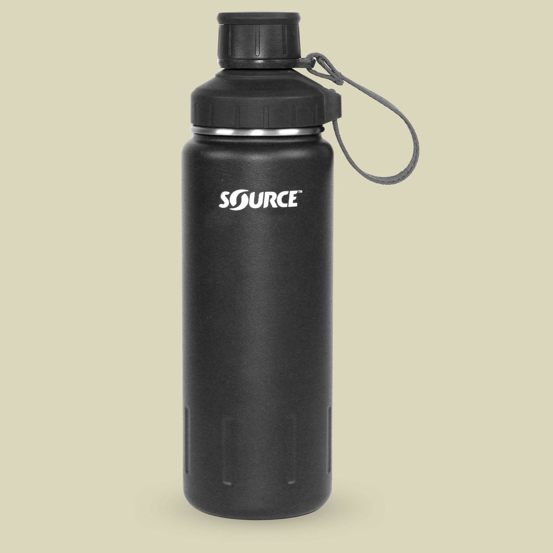 Terrain Stainless Steel Bottle Volumen 0,7 Farbe carbon black von Source Ltd.