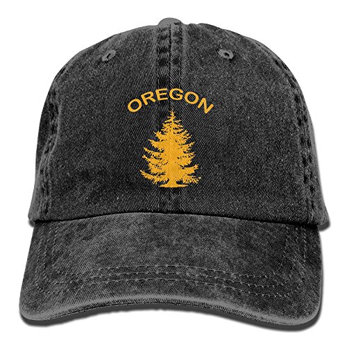 Oregon Douglas Pine Tree Unisex Erwachsene Baseballmütze Sport Outdoor Cowboy Cap für Damen und Herren Snapback, schwarz, Einheitsgröße von MOCSONE