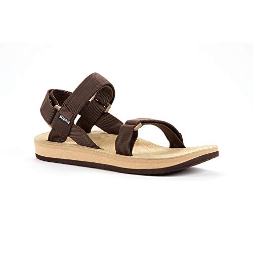 Source Herren Leather Sandale, Brown/Tan, 43 Source Herren Leather Sandale, Brown/Tan, 43 von Source