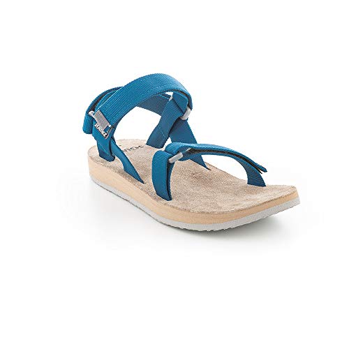 Source Herren Leather Sandale, Ocean/Gray, 41 von Source