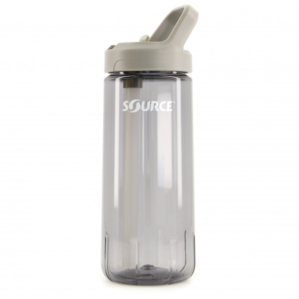Source - New Act Tritan Single Wall mit Trinkhalm - Trinkflasche Gr 0,7 l grau von Source