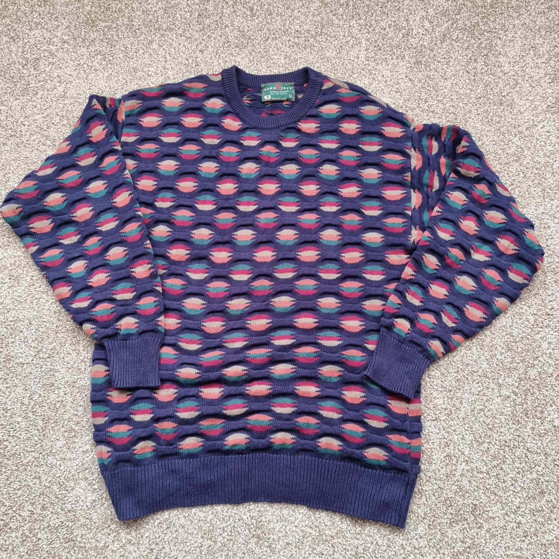 Vintage Lord Jeff Pullover in Blau Groß Vintage Lord Jeff Pullover in Blau Groß von SourceToRevive