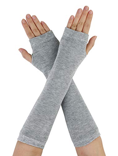 sourcing map Damen Winterwärmer Fingerlose Daumenloch Elastische Lange Gestrickte Party Kostüm Handschuhe Hellgrau One Size sourcing map Damen Winterwärmer Fingerlose Daumenloch Elastische Lange Gestrickte Party Kostüm Handschuhe Hellgrau One Size von Allegra K