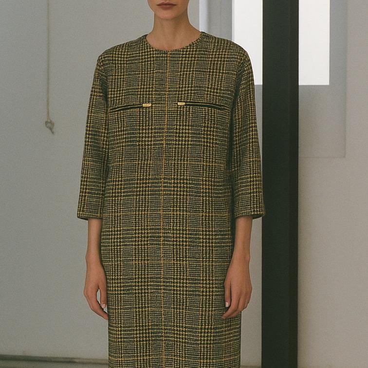 Vintage Céline Seiden Tunika Kleid Phoebe Philo, Goldene Reißverschlüsse | M/L Vintage Céline Seiden Tunika Kleid Phoebe Philo, Goldene Reißverschlüsse | M/L von SousVintageShop