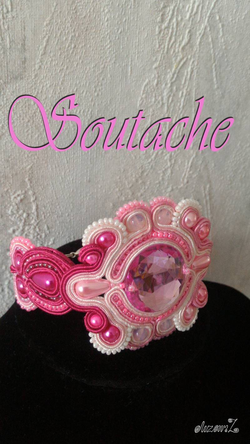 Soutache Armband "Aroma Der Rose", Zart Als Rosenblüte, Geschenk Für Sie, Handgefertigt Soutache Armband "Aroma Der Rose", Zart Als Rosenblüte, Geschenk Für Sie, Handgefertigt von SoutacheWorldShop