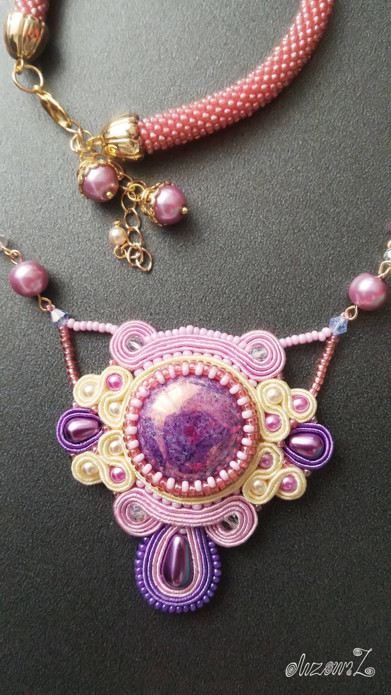 Soutache Set Aus Schmuck, Halskette Und Armband "Sounds Of Music". Handgefertigt, Ein Wunderbares Geschenk Für Sie Soutache Set Aus Schmuck, Halskette Und Armband "Sounds Of Music". Handgefertigt, Ein Wunderbares Geschenk Für Sie von SoutacheWorldShop