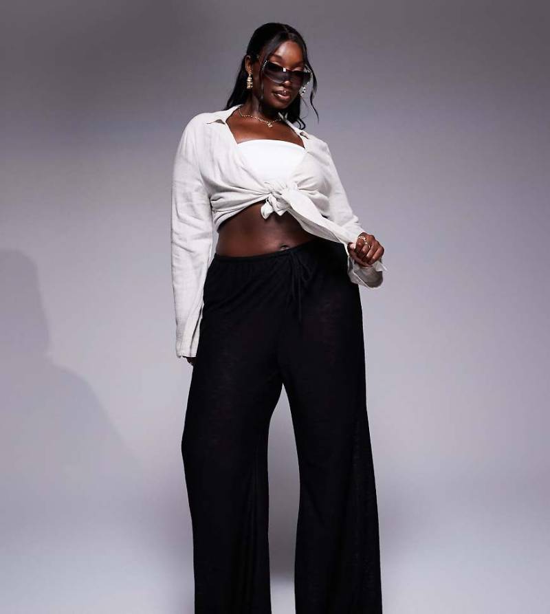 South Beach Curve - Strand-Hose aus Strick in Schwarz von South Beach Curve