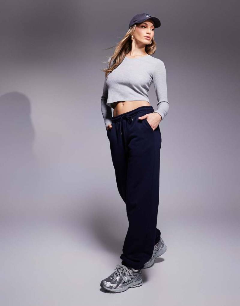 South Beach - Jogginghose in Marineblau mit Bündchen von South Beach