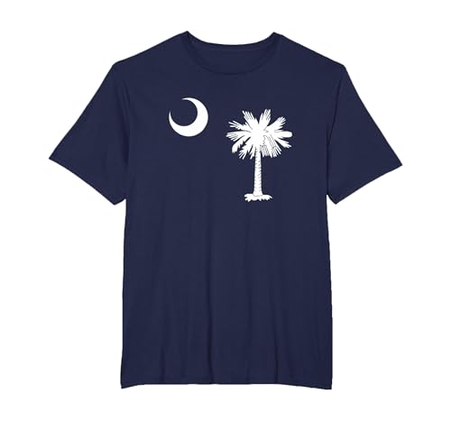 South Carolina Palmetto Staatsflagge T-Shirt, Herren Große Größen, Marineblau, 6X Tall South Carolina Palmetto Staatsflagge T-Shirt, Herren Große Größen, Marineblau, 6X Tall von South Carolina Gifts