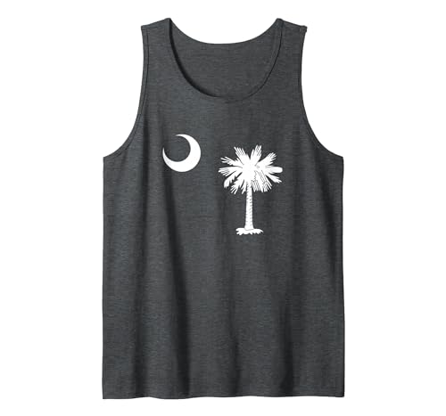 South Carolina Palmetto Staatsflagge Tank Top, Herren, Anthrazit Meliert, M South Carolina Palmetto Staatsflagge Tank Top, Herren, Anthrazit Meliert, M von South Carolina Gifts