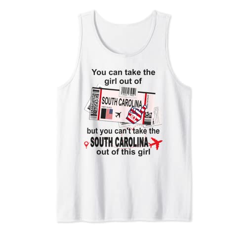 South Carolina Girl - South Carolina Bordkarte Tank Top von South Carolina Home State Outfits & Designs