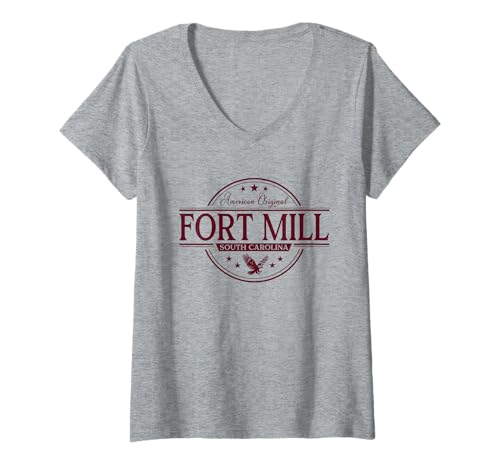 Damen Fort Mill South Carolina – Ft Mill SC Label T-Shirt mit V-Ausschnitt Damen Fort Mill South Carolina – Ft Mill SC Label T-Shirt mit V-Ausschnitt von South Carolina Souvenir Cos.
