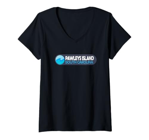 Damen Pawleys Island Emblem Full – Pawleys Island South Carolina T-Shirt mit V-Ausschnitt Damen Pawleys Island Emblem Full – Pawleys Island South Carolina T-Shirt mit V-Ausschnitt von South Carolina Souvenir Cos.