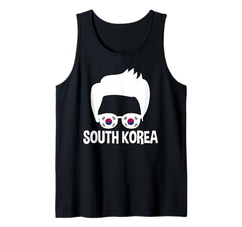 Herren Südkorea Herren Silhouette Korean Pride Sonnenbrille Tank Top Herren Südkorea Herren Silhouette Korean Pride Sonnenbrille Tank Top von South Korea Flag Designs Proud South Korean Roots