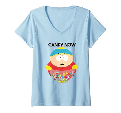 Damen Cartman, Candy Now! T-Shirt mit V-Ausschnitt von South Park