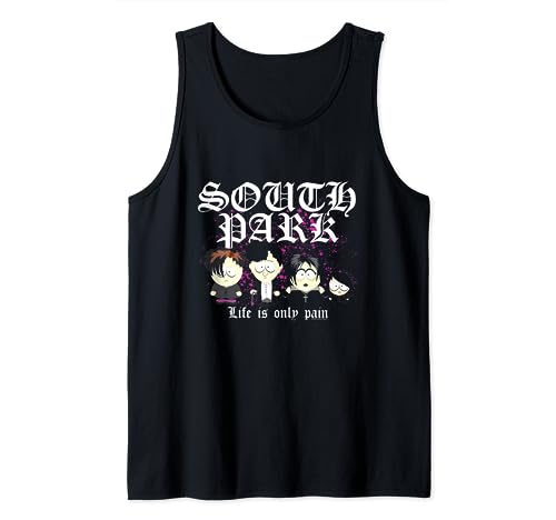 South Park Goth Kids Life is Only Pain Tank Top von South Park