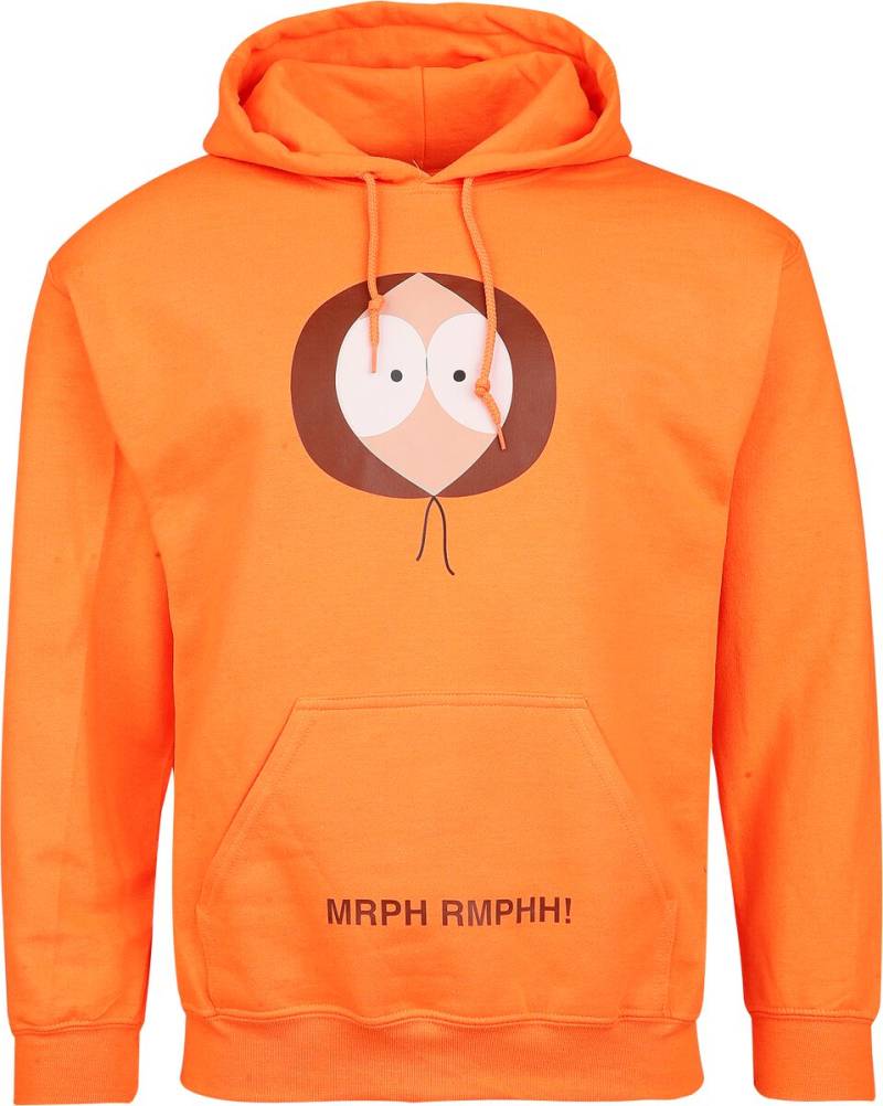 South Park Kapuzenpullover - Kenny - M - für Männer - Größe M - orange  - Lizenzierter Fanartikel von South Park