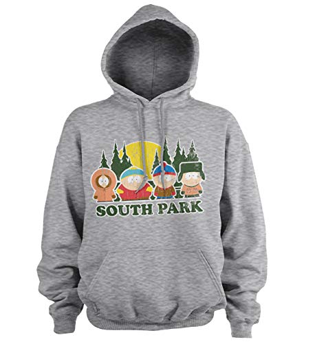South Park Offizielles Lizenzprodukt Distressed Kapuzenpullover (Heather Gray), Small von South Park