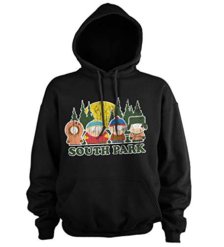 South Park Offizielles Lizenzprodukt Distressed Kapuzenpullover (Schwarz), Large von South Park