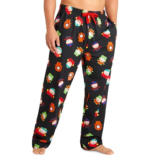 South Park Pyjamahose Herren Lang - Homewear Schlafanzug Herren Lang in den Größen S-3XL (M, Mehrfarbig) von South Park