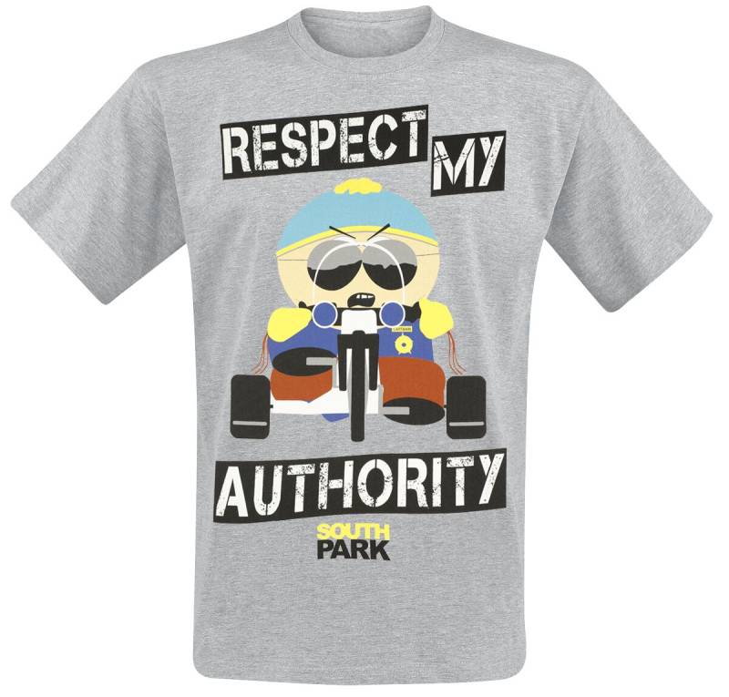 South Park T-Shirt - Respect My Authority - S bis XXL - für Männer - Größe XXL - grau - Lizenzierter Fanartikel South Park T-Shirt - Respect My Authority - S bis XXL - für Männer - Größe XXL - grau - Lizenzierter Fanartikel von South Park