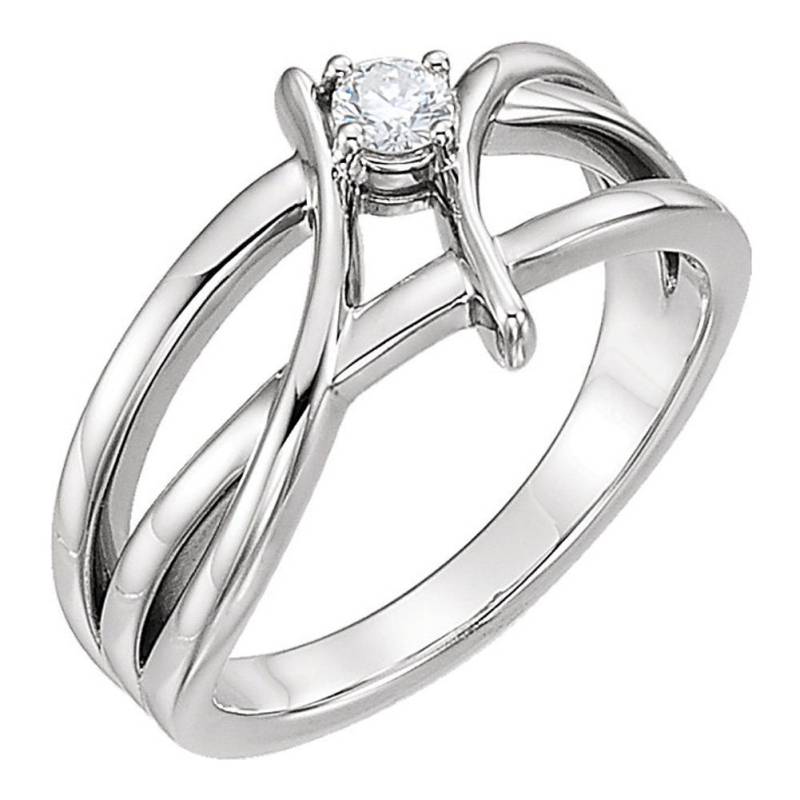 0, 23 Ct Damen Runde Diamanten Jahrestagsring 0, 23 Ct Damen Runde Diamanten Jahrestagsring von SouthBeachDiamond