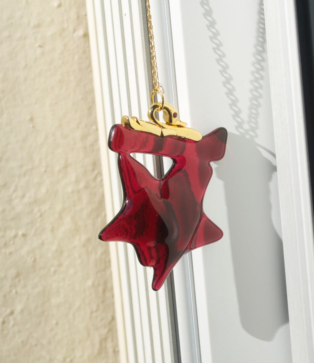 Gegossenes Glas Halskette Anhänger Ooak von SouthBeachGlassArt