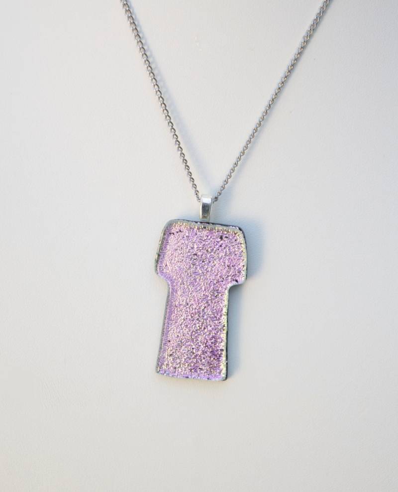 Geschmolzenem Glas Anhänger Halskette von SouthBeachGlassArt