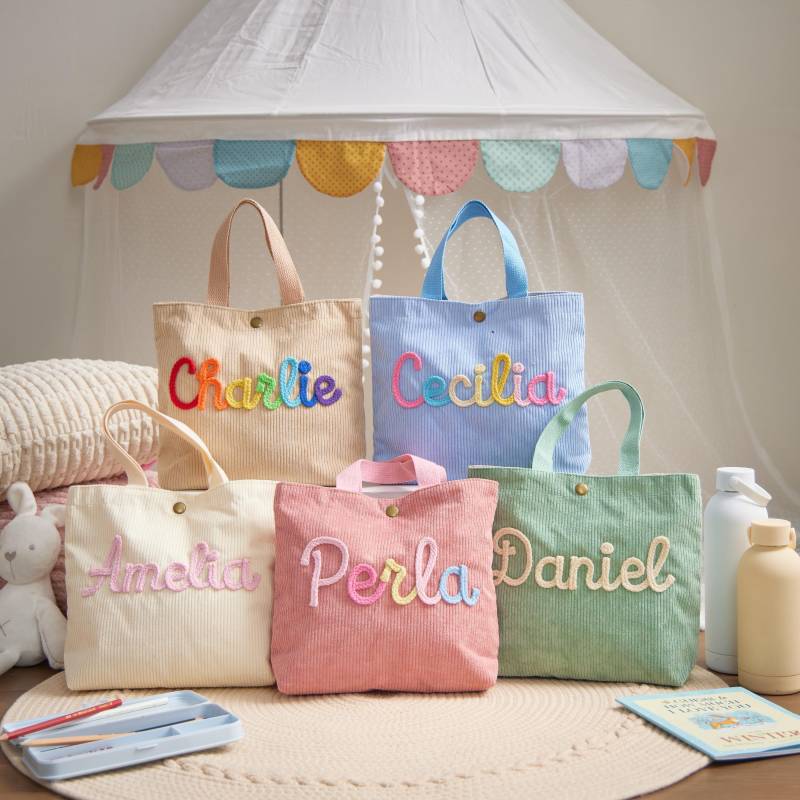 Custom Handbags Personalized Lunch Bag Small For Camping Back To School Gift First Day Of Kids & Toddlers von SouthRainbowArts