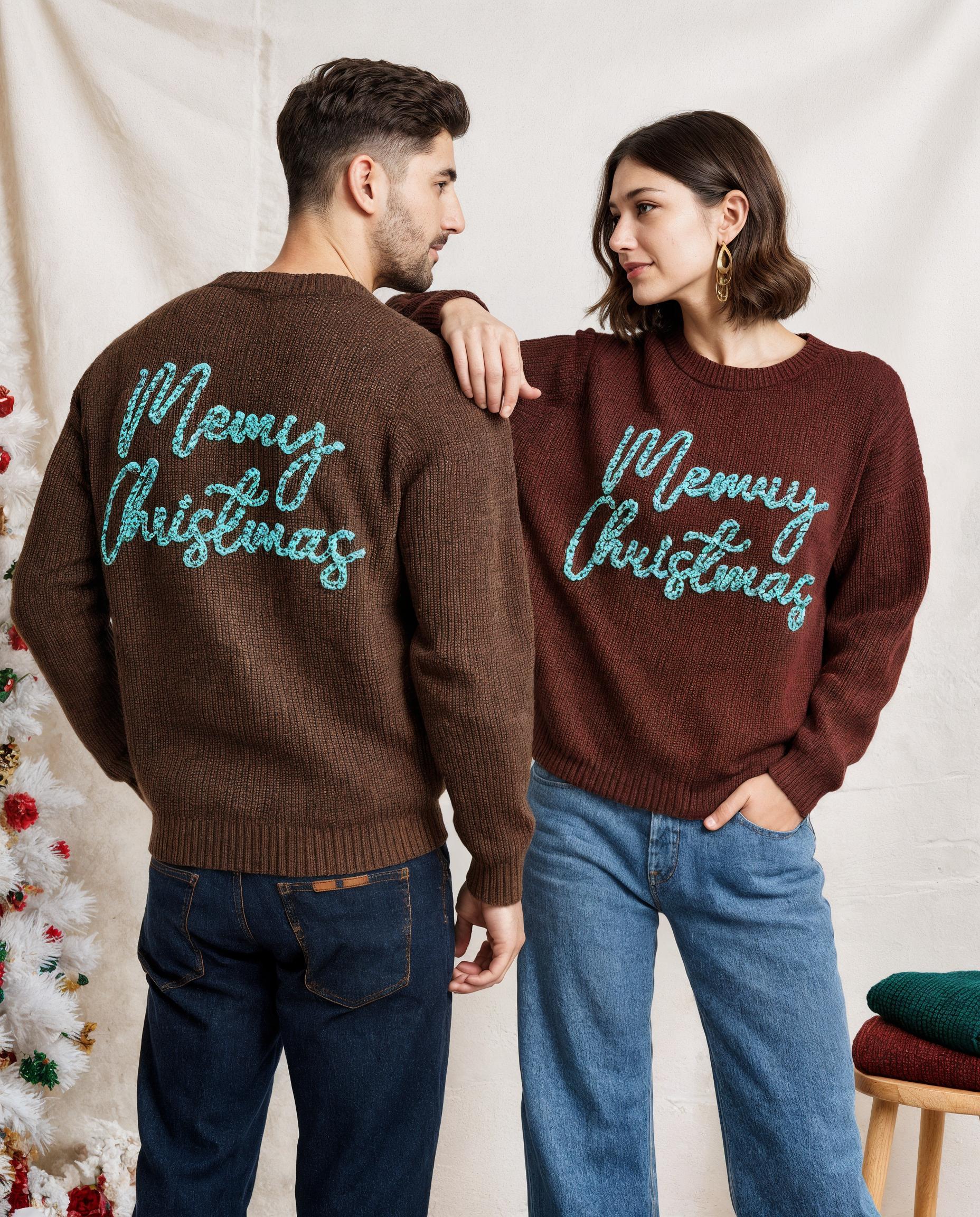 Personalized Adult Sweater, Handmade Custom Knit Pullover With Text, Unique Gift For Birthday, Christmas & More Personalized Adult Sweater, Handmade Custom Knit Pullover With Text, Unique Gift For Birthday, Christmas & More von SouthRainbowArts