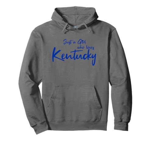 Just a Girl who Loves Kentucky, Varsity Blue, Cute Game Day Pullover Hoodie Just a Girl who Loves Kentucky, Varsity Blue, Cute Game Day Pullover Hoodie von Southern Blue Kentucky Apparel
