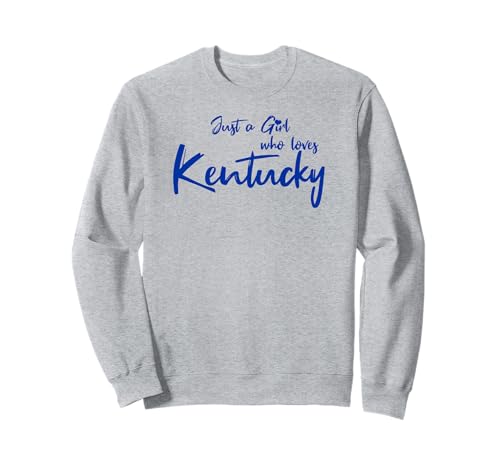Just a Girl who Loves Kentucky, Varsity Blue, Cute Game Day Sweatshirt Just a Girl who Loves Kentucky, Varsity Blue, Cute Game Day Sweatshirt von Southern Blue Kentucky Apparel