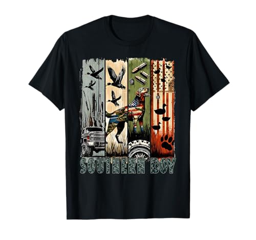 Southern Boy Camo Jagd Ente Hund Patriotische USA Flagge Jungen T-Shirt Southern Boy Camo Jagd Ente Hund Patriotische USA Flagge Jungen T-Shirt von Southern Boy Dog Hunting Camo Dog Duck